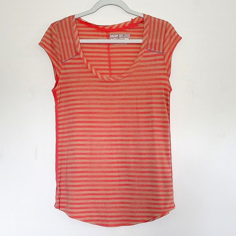 Selena Gomez stripped short sleeve top